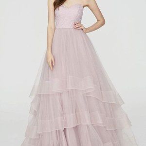 ANGELA & ALISON - STRAPLESS SWEETHEART NECK EVENING LONG GOWN-SIZE 12
